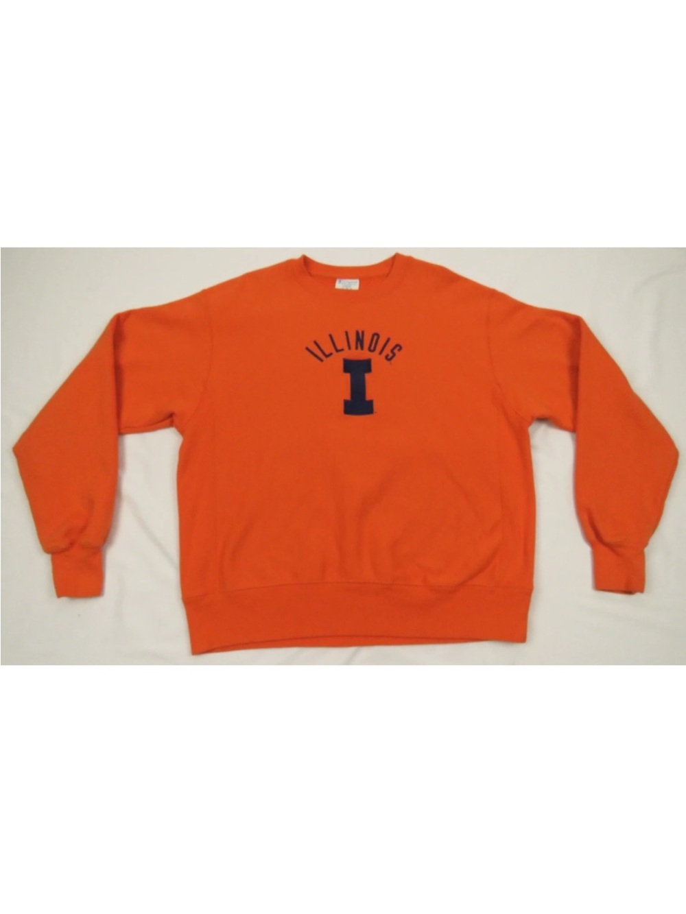 Illinois Illini Champion Reverse Weave Embroidered Pullover Sweatshirt L